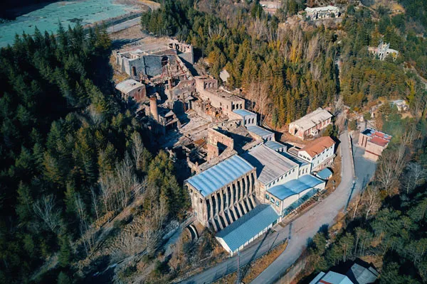 Vista aerea del Museu del Ciment